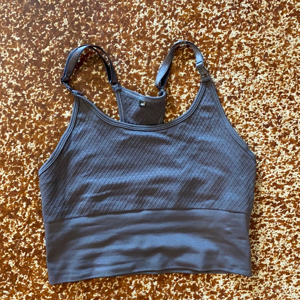 Graphite Seamless Sports Bra